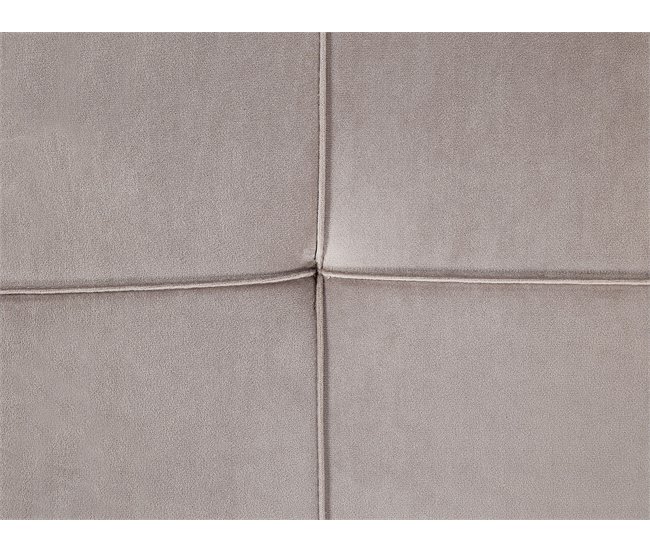 Beliani Chaise longue derecho Terciopelo GONESSE Gris