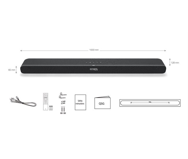 Barra de Sonido TCL TS8111 negra Negro