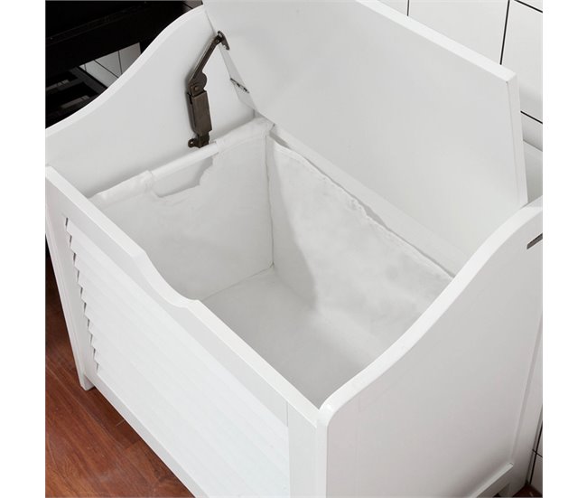 Cesto para la Colada para la Ropa Sucia FSR40-W SoBuy Blanco