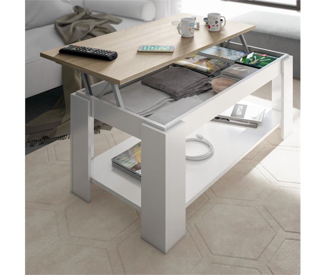 Mesa de centro elevable Ambit 100x60 Roble