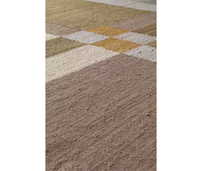 Alfombra de algodón 120x120 Natural