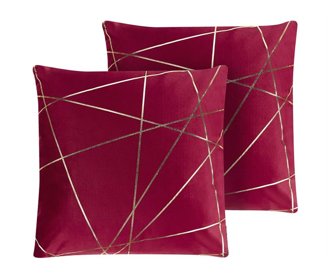 Beliani Cojín decorativo PINUS 45x45 Amarillo