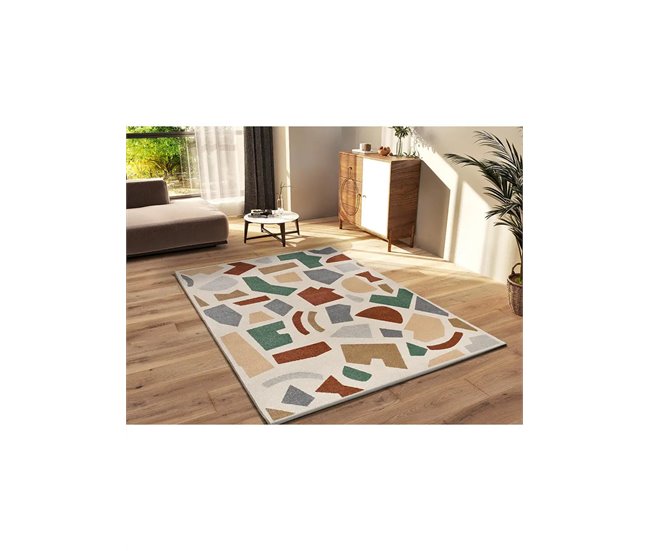 Alfombra geométrica BERUTI - ATTICGO 200x290 Gris