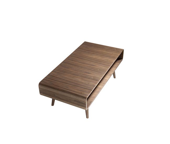 Mesa centro rectangular nogal Nogal