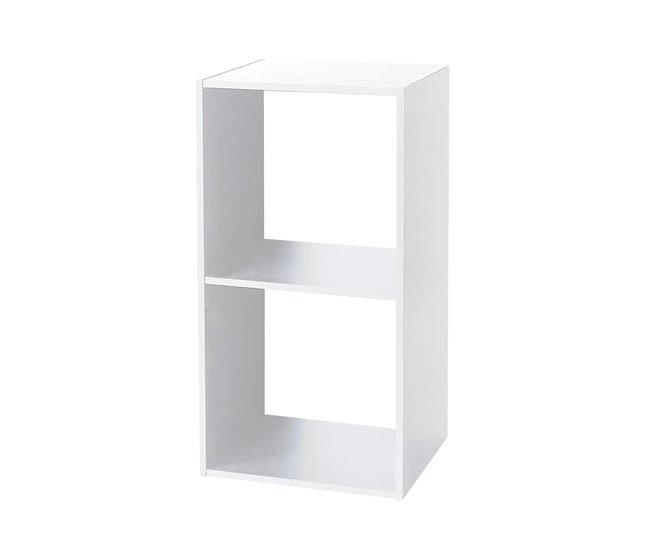 Acomoda Textil – Estantería para Pared y Suelo. (2 Cubos) 34 Blanco