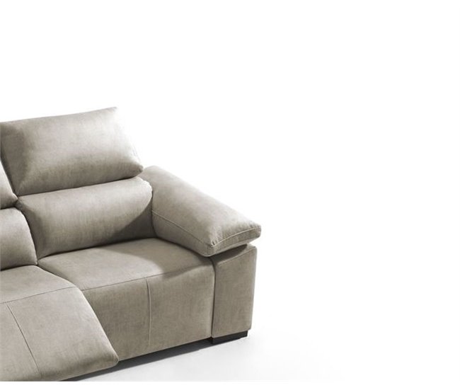 Sofá 3 plazas relax eléctrico BALTIA beige Beige