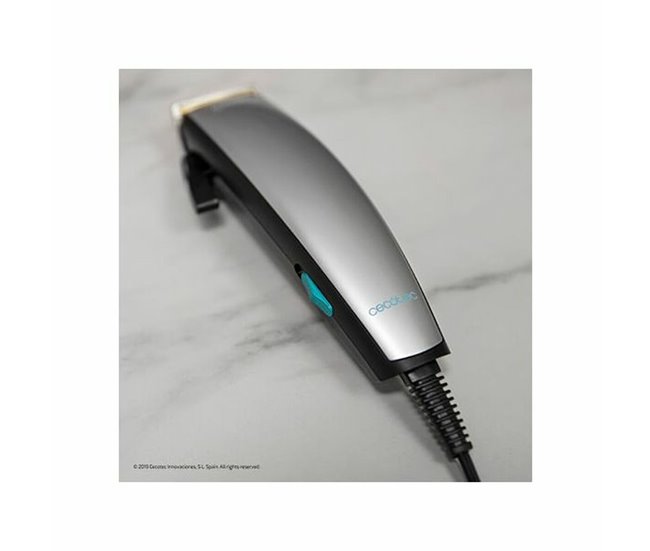 Cortapelos con cable Cecotec Bamba PrecisionCare Power Blade Titanium 500mAh 9 peines negro/inox Gris