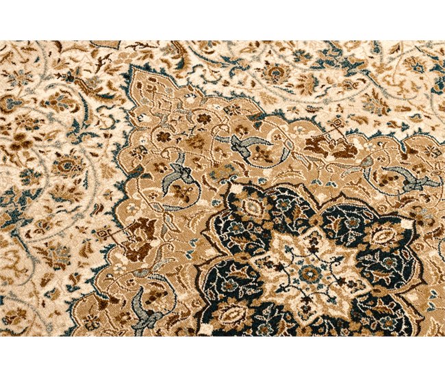 Alfombra de lana SUPERIOR PIENA Rosetón 200x300 Marron