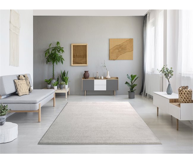Alfombra lisa MONTANA - ATTICGO 140x200 Blanco