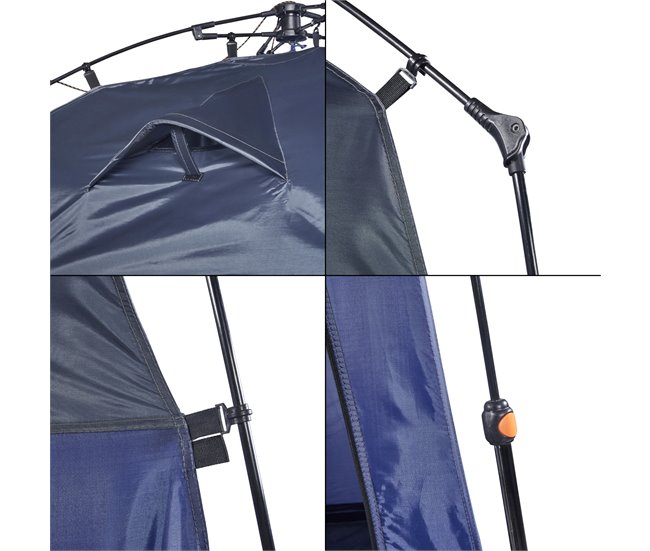 Tienda de ducha Ayas camping desplegable [pro.tec] 150x150 Azul