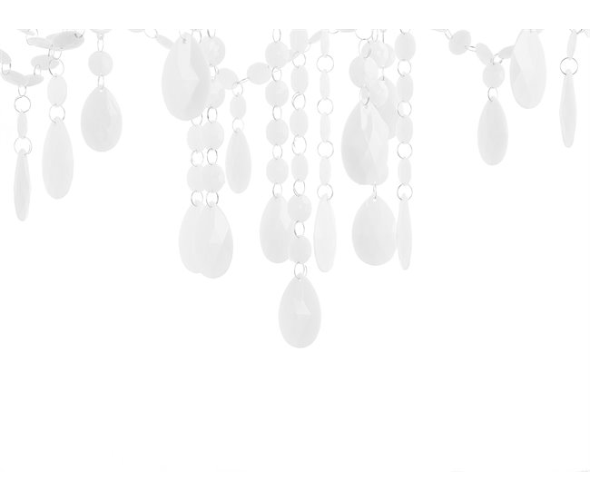 Beliani Lámpara colgante KALANG Blanco