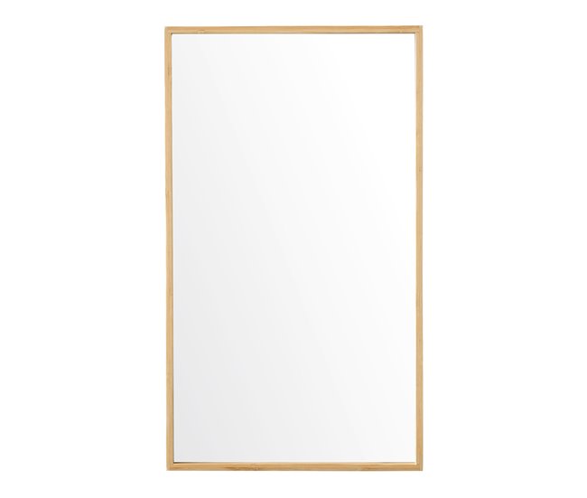 Mueble de pared para baño con espejo Ikorfat estantes ajustables Natural