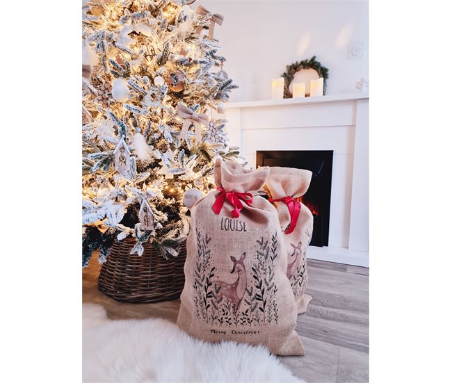 Beliani Árbol de Navidad BASSIE Blanco