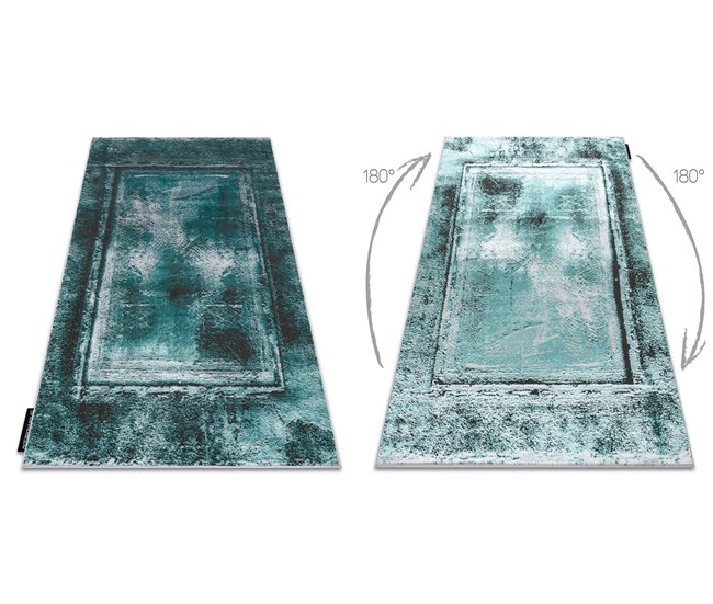 Alfombra DE LUXE moderna 634 Marco vintage - Structural 200x290 Verde