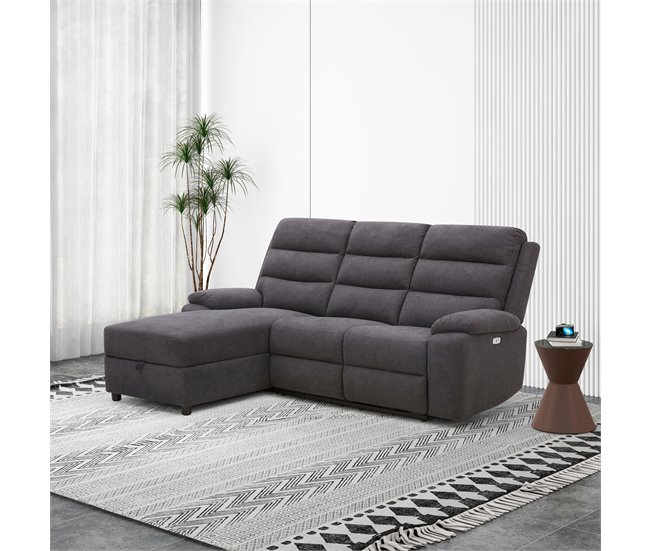 Chaise longue relax eléctrica AMANDA Gris