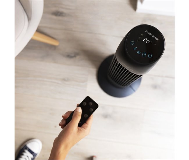 Ventilador de torre EnergySilence 8050 SkyLine Smart Cecotec Negro
