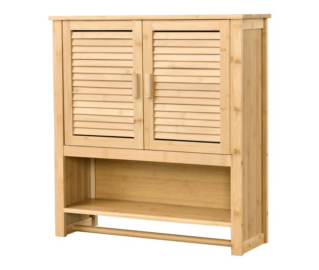 Mueble de pared para baño Tyresö bambú Natural