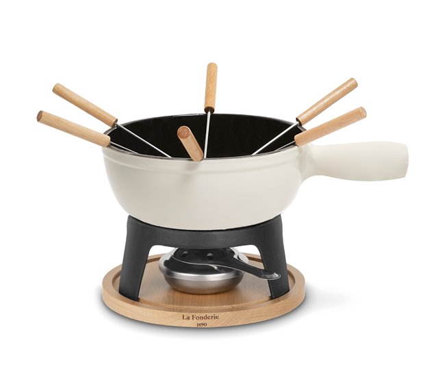 Fondue de Hierro Fundido Mont Blanc La Fonderie 1890 Blanco/ Gris