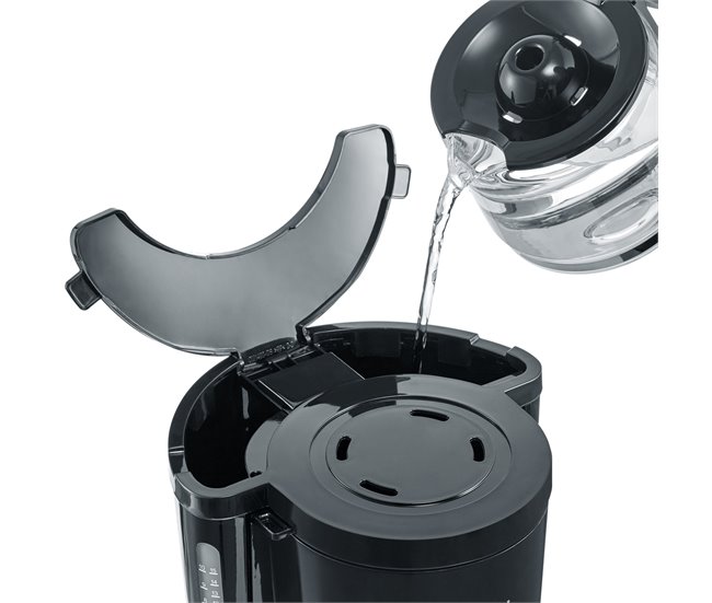 Cafetera con molinillo de goteo, jarra termo 1 L Severin KA 4814 - 1000 W Negro