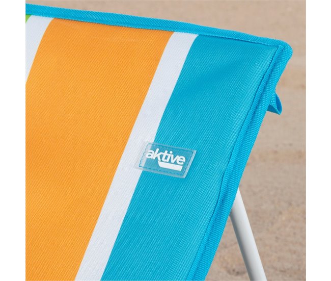 Aktive Esterilla playa con respaldo reclinable Multicolor