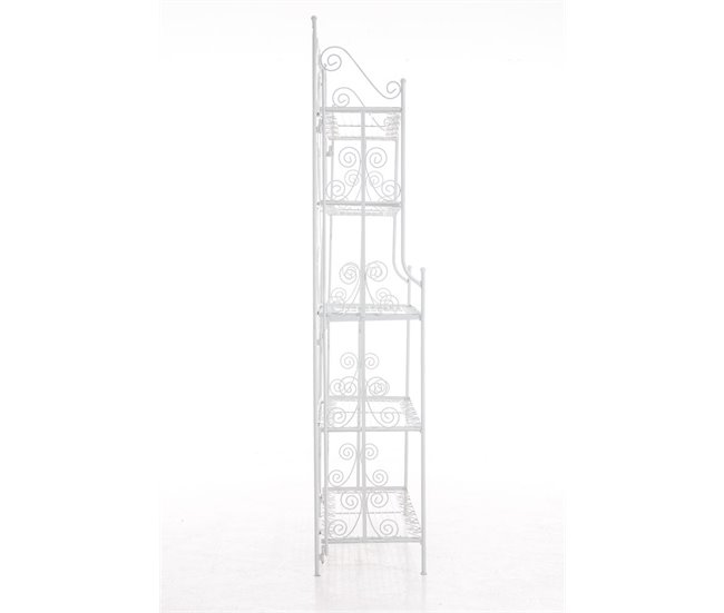Estantería de 5 niveles para balcón, terraza y salón Blanco