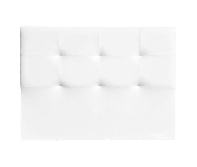 Cabecero MIRO de tela 160x117cm Blanco