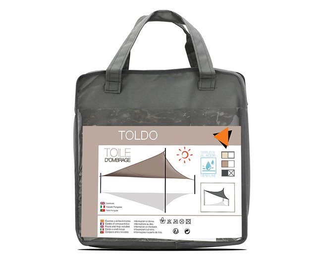 Acomoda Textil – Toldo Vela de Sombra. 500x500 Gris
