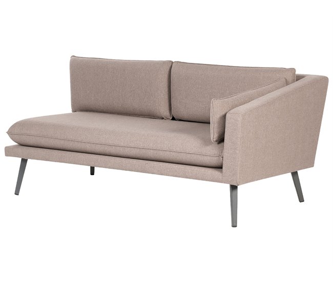Beliani Sofá de jardín Poliéster LORETELLO Beige