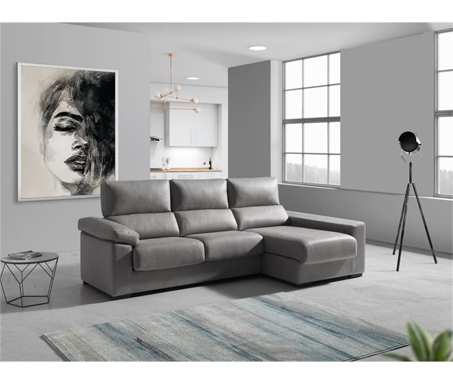 Chaise longue BEA Gris Claro