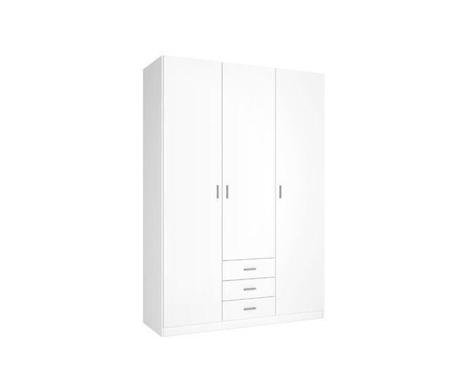 Armario Roma  puertas +  cajones 150 Blanco