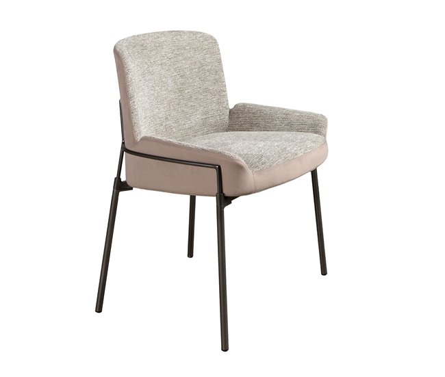 ANGEL CERDA Silla tela y terciopelo Aluminio