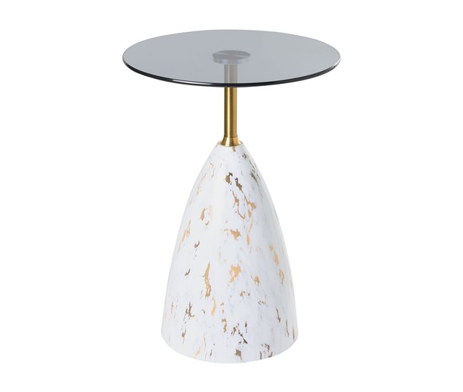 Beliani Mesa auxiliar WABBY Blanco