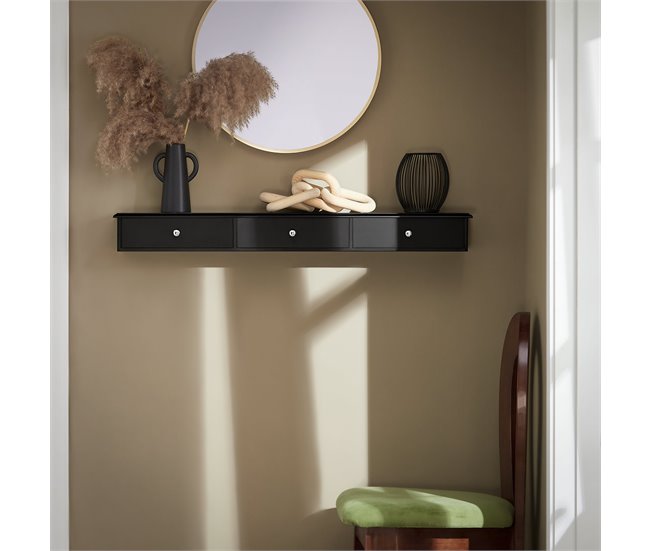 Estante de Pared con 3 Cajones SoBuy FRG43-L-HG 93 Gris