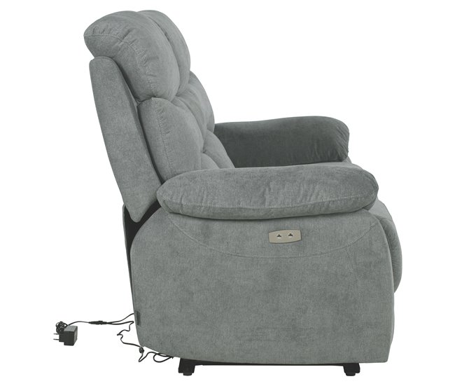 Sofá 3 plazas 2 asientos relax eléctricos ESPRIT Verde