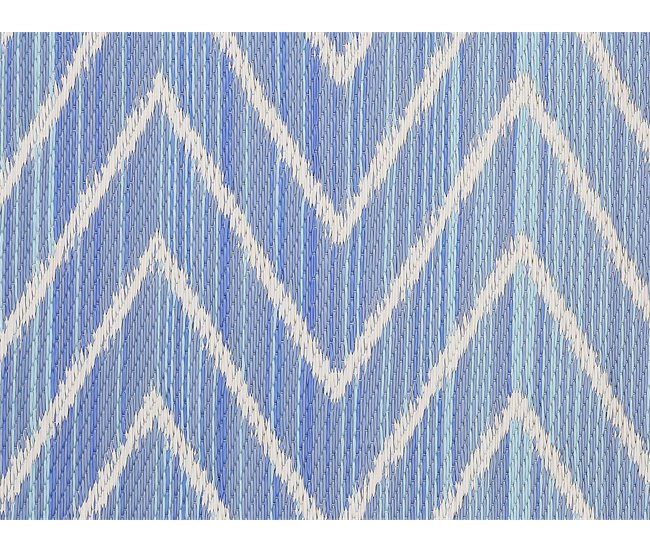 Beliani Alfombra de exterior BALOTRA Azul