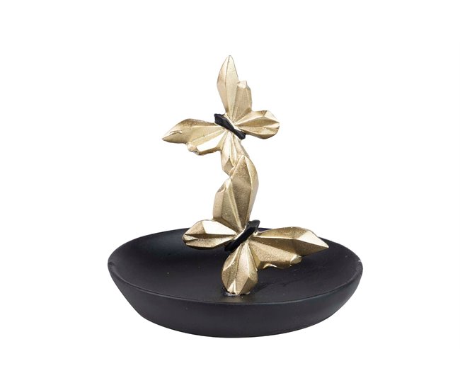 Bandeja Mariposas Negro/ Dorado