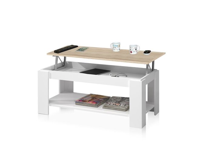 Mesa de centro elevable Ambit 100x60 Roble