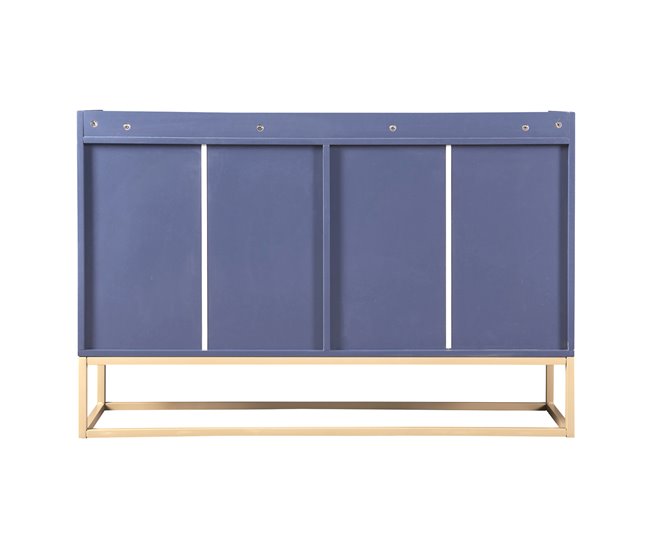 Aparador, 4 puertas, mueble comedor, comedor, sala, cocina 120 Azul