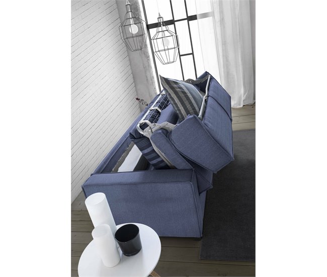 Sofá Cama grande de 2 plazas Daabi Azul Marino