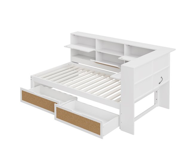 Camas individuales 116x225 Blanco