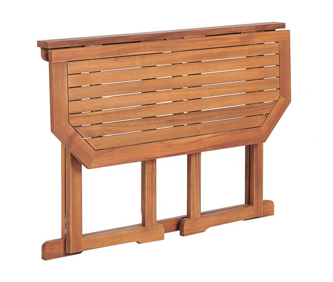 Beliani Mesa plegable TREIA Marron