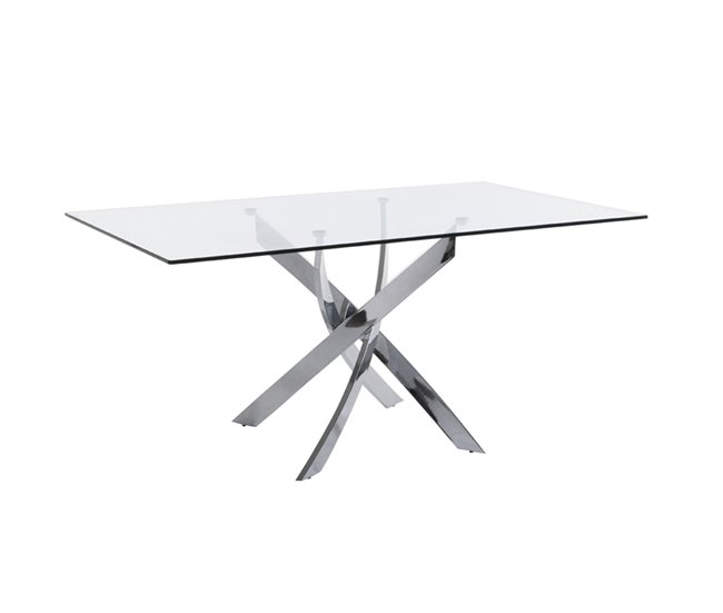 ANGEL CERDA Mesa comedor rectangular cristal Transparente