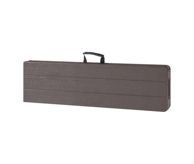 Banco plegable Lillestrøm para 4 personas metal/plástico Madera