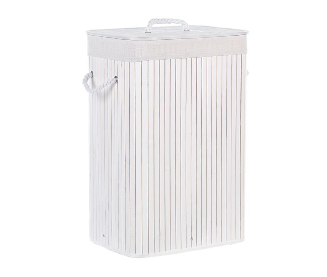 Beliani Cestas para la ropa KOMARI Blanco