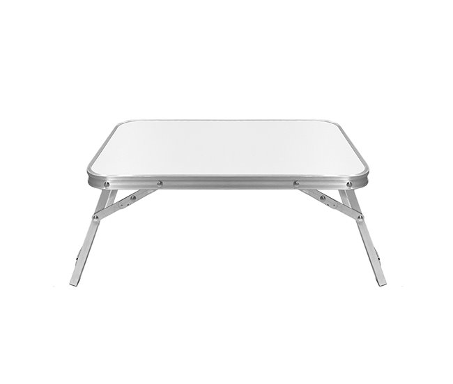 Acomoda Textil – Mesa Plegable de Aluminio 50x30 Blanco/ Gris