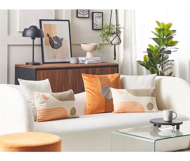 Beliani Cojín decorativo MELAMPODIUM Multicolor