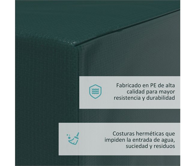 Funda para Muebles PE Outsunny Verde