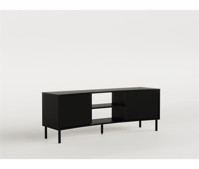 Mueble tv DIORA 2 puertas 160cm Negro