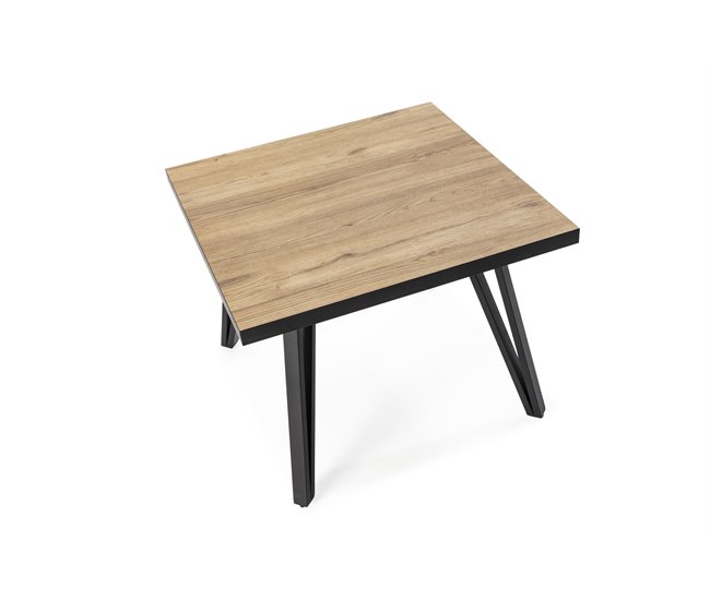 Mesa de centro cuadrada fija SINDI Roble