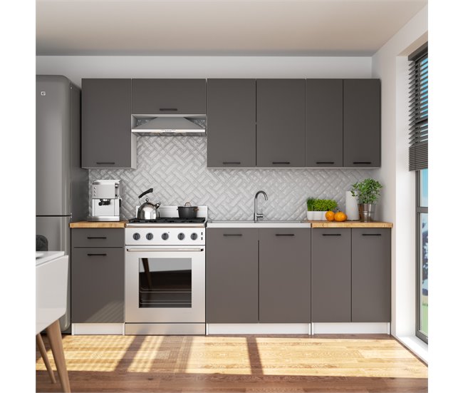 Armario colgante de cocina OLIWIA G2 W60 60 Blanco/ Gris